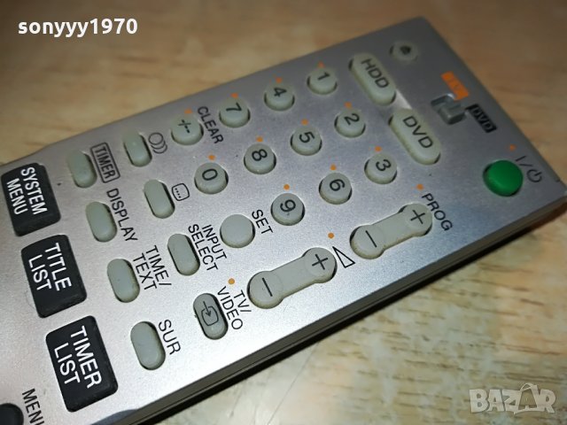 SONY HDD/DVD RECORDER-REMOTE CONTROL, снимка 11 - Други - 28665133