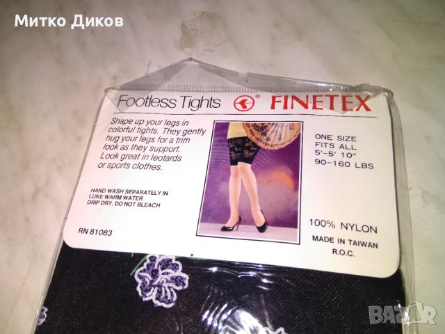 Footless tights Finetex bike legging дамски чорапи нови, снимка 5 - Клинове - 43077154