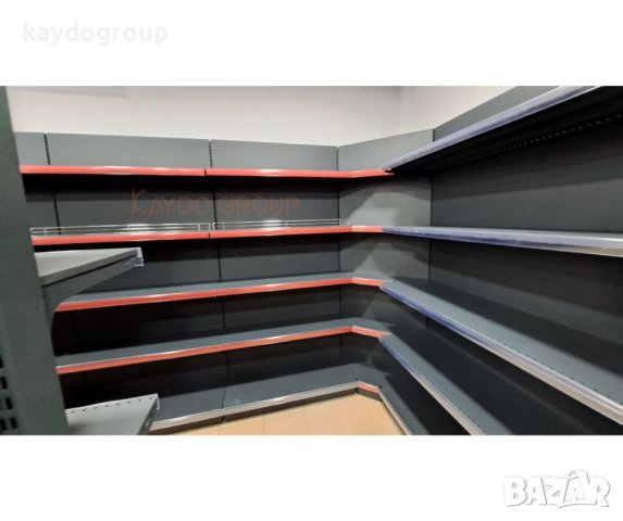 Крайстенен и островен метален стелаж - НАЛИЧНИ, НОВИ RAL7016 TXT МАТ, снимка 8 - Стелажи и щандове - 43712314