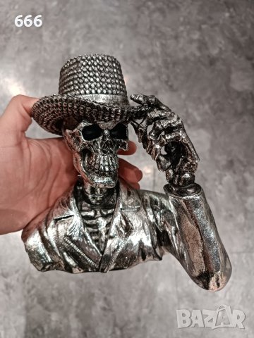 статуетка череп каубой , снимка 4 - Статуетки - 43512577