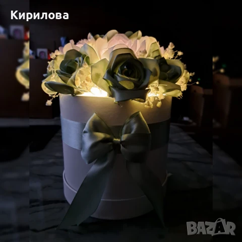 сатенени рози и букети, снимка 4 - Други - 50901284