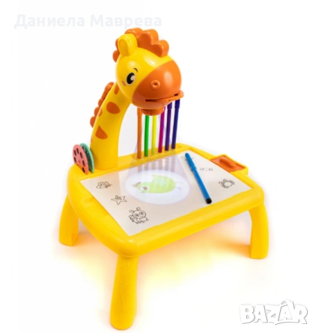 Детска масичка за рисуване с вграден проектор, снимка 5 - Рисуване и оцветяване - 53385143