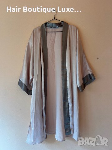 Сатенен домашен халат L размер 😇  Може да се ползва и като връхна дреха 😇, снимка 1 - Други - 44018907