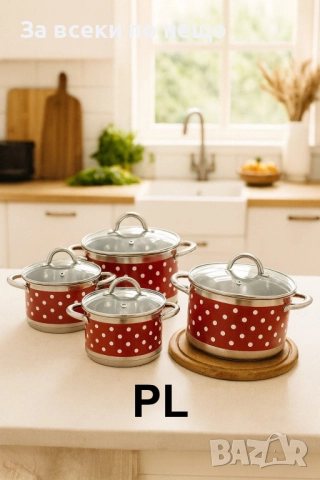 Тенджера Rosberg R51210I, Неръж. стомана. Червен с бели точки Код P1678, снимка 8 - Съдове за готвене - 52941738