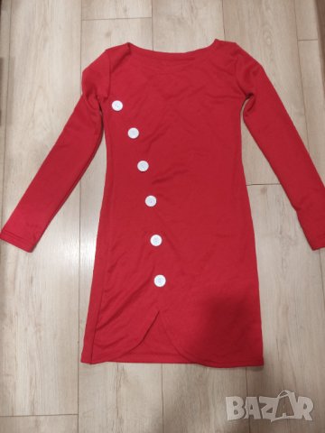 Червена рокля туника 