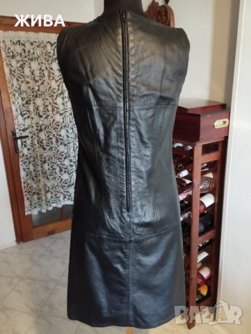 ЕСТЕСТВЕНА КОЖА дамски черен сукман, снимка 2 - Сукмани - 43957042