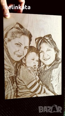 Гравирана снимка подарък за юбилей рожден ден кръщене или др пововд, снимка 3 - Декорация за дома - 32550283