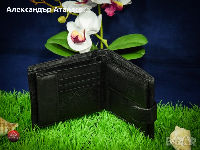 Персонализирано мъжко портмоне от естествена кожа, снимка 4 - Портфейли, портмонета - 32250384