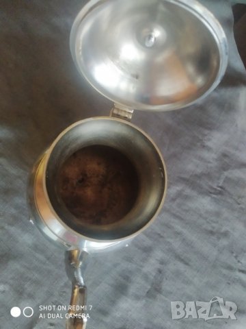 посребрена метална кана, снимка 2 - Антикварни и старинни предмети - 37059714