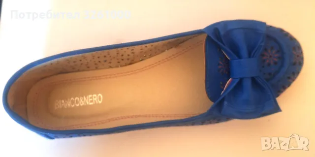 Дамски обувки балеринки Bianco&Nero. Номер 39, снимка 3 - Сандали - 50113786