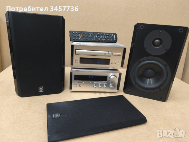 Аудио система Yamaha Ресивър RX-E100 Плеър CDX-E100 Тонколони NX-E100 и дистанционно 