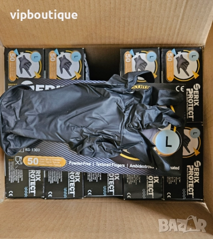 Автосервизни Здрави Черни Нитрилни Ръкавици 6.5гр., снимка 10 - Медицински консумативи - 52344536