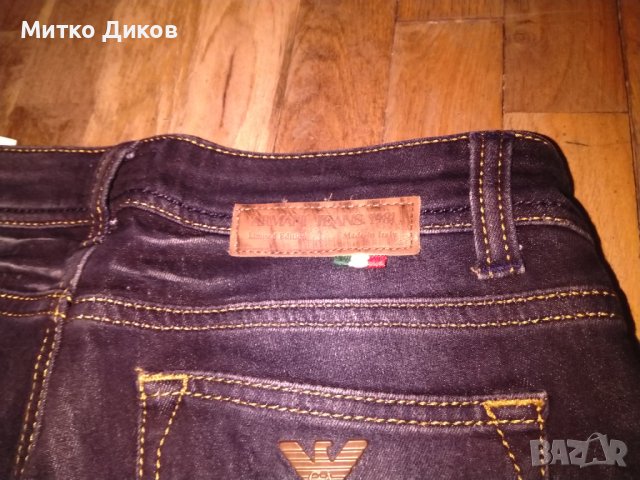 Armani jeans маркови нови №28 ханш-40см и дължина 104см, снимка 14 - Дънки - 43385308