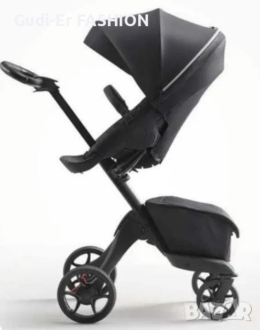 Детска количка Stokke Xplory V6 black- НЕРАЗЛИЧИМ ОТ НОВ!, снимка 6 - Детски колички - 43528748