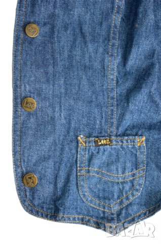 Lee дамски дънков елек 100% памук Made in UK, снимка 5 - Елеци - 33338409