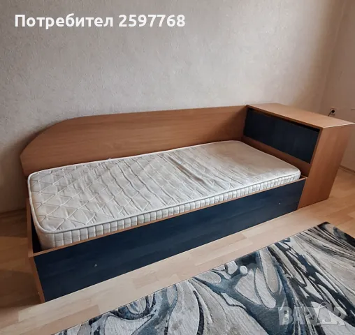 Детско обзавеждане.Единично легло с ракла,двулицев матрак и два гардероба , снимка 7 - Спални и легла - 49782940