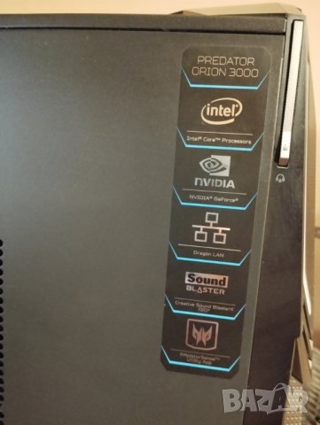 Марков геймърски компютър Acer Predator PO3-600  - i7 8700 / 32Gb / GTX 1060 / SSD / HDD / WiFi / BT, снимка 2 - Геймърски - 38681296