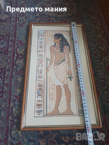 Продавам гоблен с египетски мотив, снимка 3 - Гоблени - 52388277