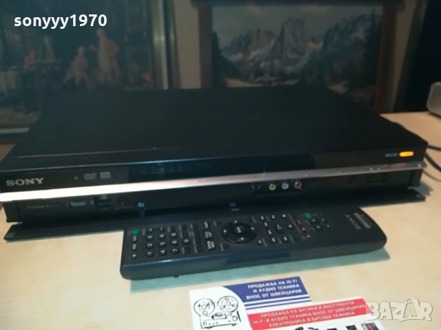 sony rdr-hx780 dvd recorder-hdd/dvd/usb/hdmi-160gb+remote, снимка 3 - Плейъри, домашно кино, прожектори - 29059365