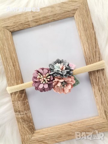 Лента за глава с цветя , снимка 10 - Други - 38261514