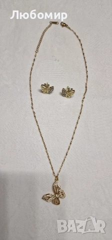 Дамско колие с обеци