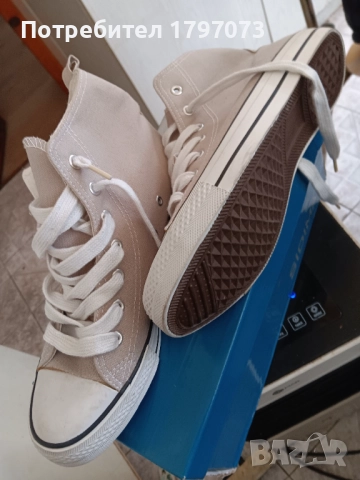 Класически кецове от плат НОВИ, снимка 3 - Кецове - 52167485