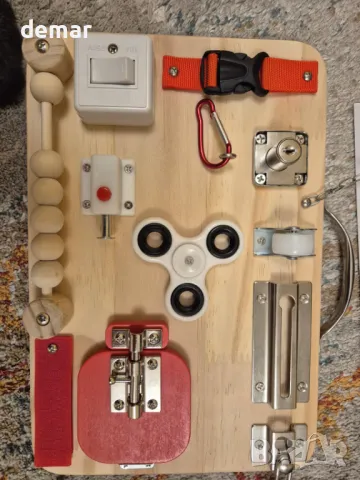 Дейности при деменция за възрастни хора-Fidget Busy Board-Сензорни играчки за ADHD, снимка 7 - Други - 49087511