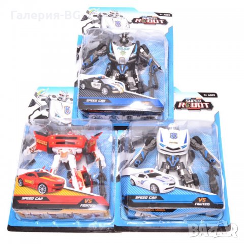 Трансформиращи полицейски роботи, снимка 3 - Коли, камиони, мотори, писти - 32949412