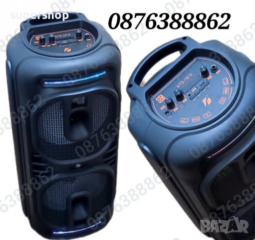 Голяма Караоке Колона, Тонколона 16” Инча Микрофон Блутут 60см., снимка 6 - Тонколони - 42950000