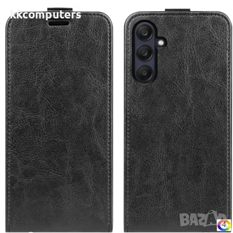 Samsung Galaxy A26 5G Flip3 Кожен Калъф и Скрийн Протектор