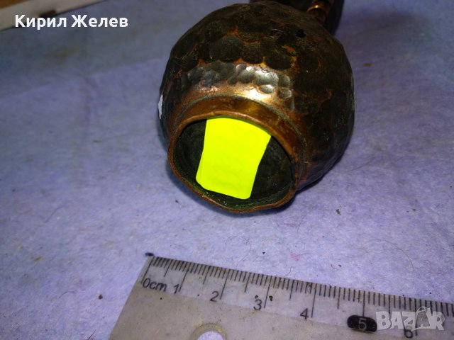 Старинна ДЕКОРАТИВНА КОЛЕКЦИОНЕРСКА МЕДНА ВАЗА за СУХИ ЦВЕТЯ КОВАНА МЕД За МЕХАНА 42690, снимка 16 - Вази - 43949367