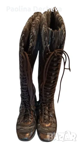 Дамски ботуши и боти от ест.кожа, снимка 4 - Дамски боти - 49550274