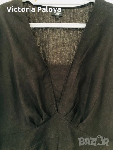 Черна рокля BEXLEYS WOMAN лен и вискоза, снимка 10 - Рокли - 32216359