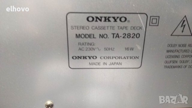 Дек Onkyo TA-2820, снимка 3 - Декове - 39496255