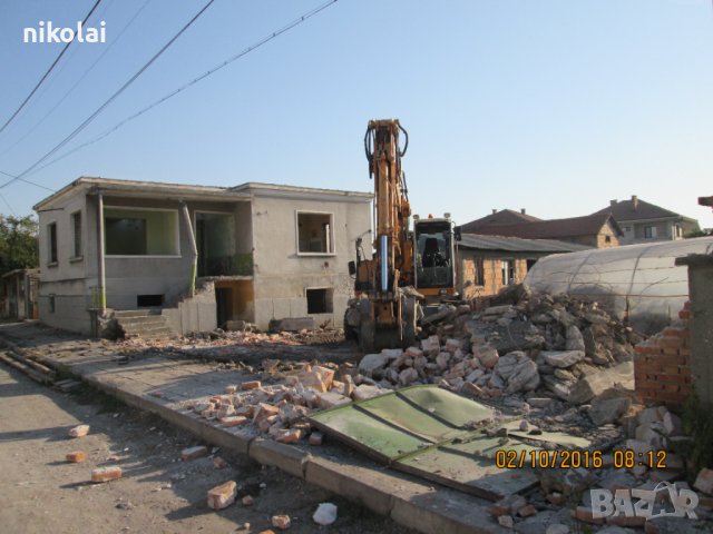 Услуги с багери изкопи насипи сэбаряне на сгради чук за разбиване на бетони, снимка 9 - Кърти, чисти, извозва - 36702004