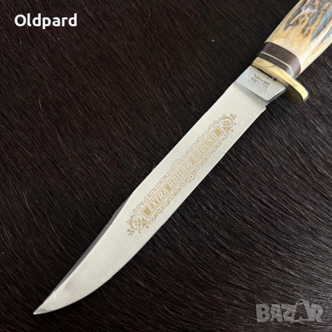 Античен немски ловен нож. В ново състояние (немска колекция).(063), снимка 2 - Ножове - 52165302