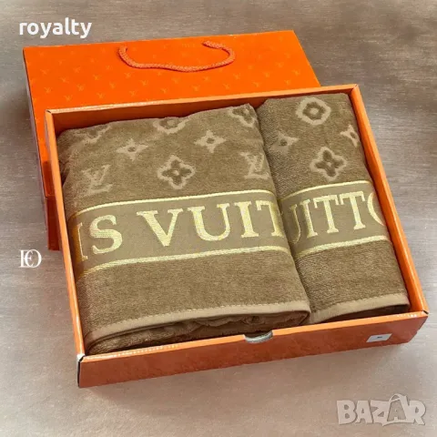 Два броя луксозни дамски хавлии Различни марки , снимка 2 - Хавлиени кърпи - 49824748