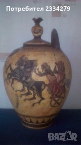 Глинена ръчно изработена и рисувана делва.