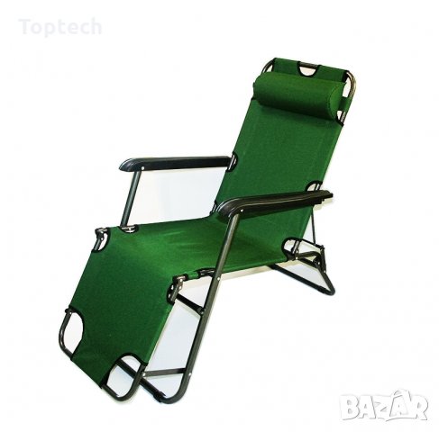 Сгъваем шезлонг/функционален стол за плаж, градина, къмпинг, риболов, снимка 5 - Къмпинг мебели - 33095392