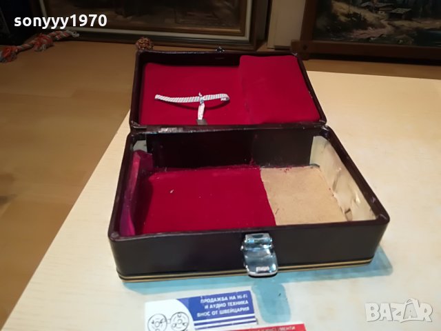 кожено куфарче с златен обков-внос швеция 1907210922, снимка 13 - Колекции - 33560555