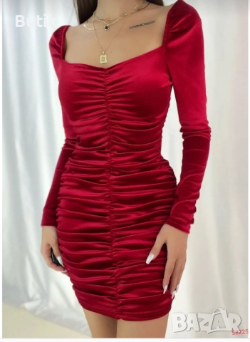 Дамска червена рокля