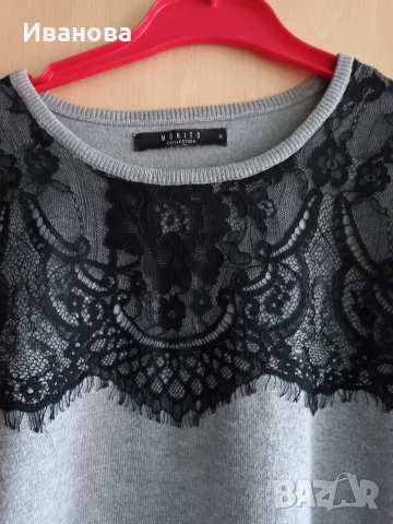 Еластична плътна пола с подарък пуловер Мохито, снимка 2 - Поли - 52867021