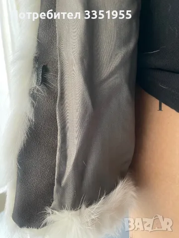 Дамско палто бяло естествен косъм, снимка 11 - Палта, манта - 49072345