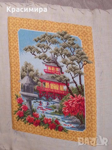 Гоблен "Китайски пейзаж", снимка 3 - Гоблени - 32289953