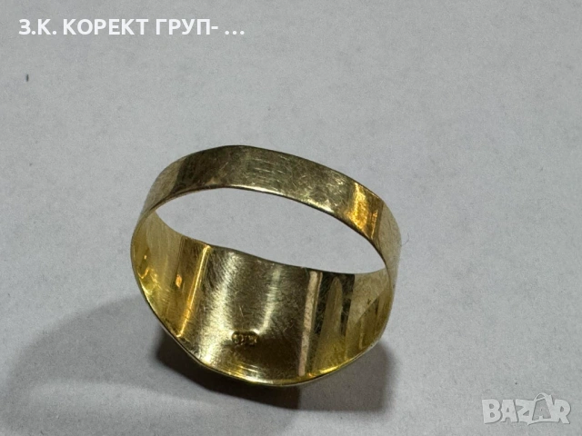 Мъжки златен пръстен 14К, снимка 5 - Пръстени - 53038075