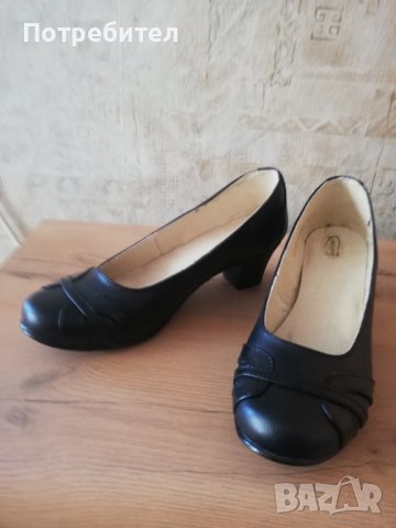 Черни нови дамски обувки „Кристиян Шуус“ от естествена кожа №41, снимка 2 - Дамски елегантни обувки - 38510530