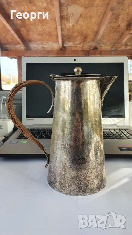 Антикварен посребрен английски чайник Plato, снимка 4 - Антикварни и старинни предмети - 38506672