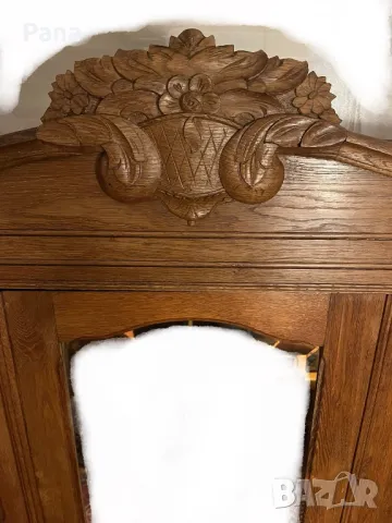Старинен дъбов гардероб , снимка 4 - Гардероби - 48275794