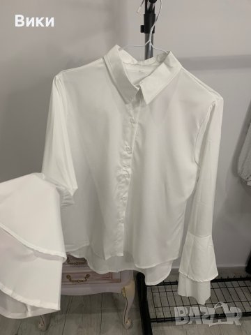 Бяла риза в размер L, снимка 10 - Ризи - 44096870