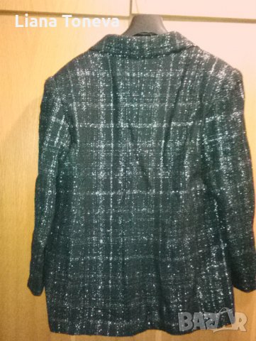 черно сако с ламена нишка, снимка 3 - Сака - 27390626